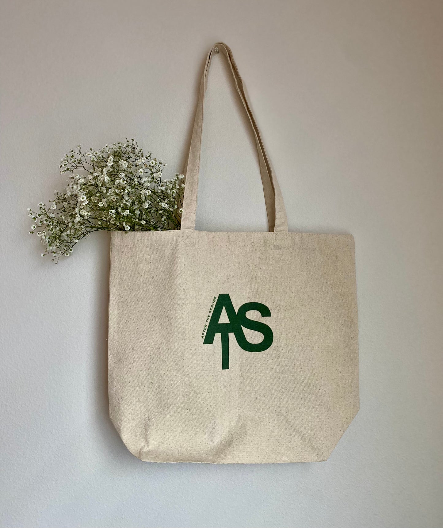 After The Scrubs Organic Cotton Canvas Printed On-the-Go Tote Bag